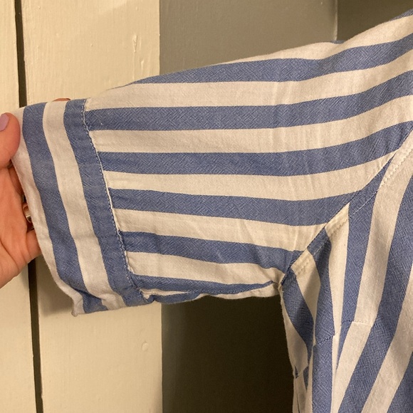 J. Crew Short Sleeve Button Up in Wide Stripe - Picture 6 of 6